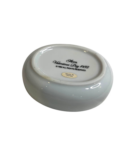 Avon 1982 Valentines Day Trinket Dish "A Token of My Love" Ceramic