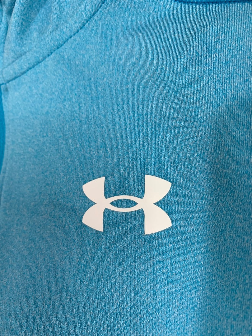 Medium Youth Under Armour Girls Pullover Hoodie Shirt Blue