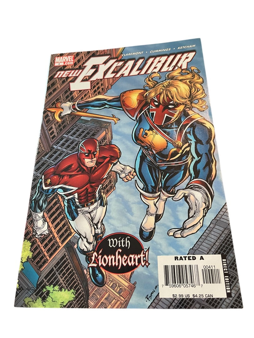 Marvel #4 New ExCalibur with Lionheart  Claremont Cummings Ketcham
