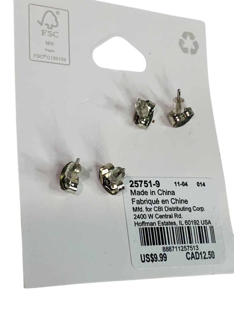 Claires New Set of 2 Post Pierced USA Earrings Patriotic Stars