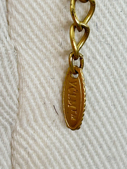 VCLM Goldtone Silvertone Necklace 36-40 Inches Circle Lobster Clasp