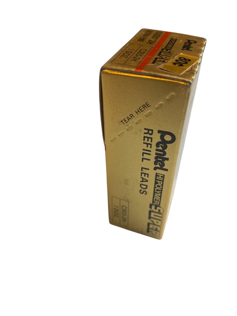 Pentel Super Refill Leads 12 Tubes .5mm 2H (0.020") Ultra Fine Hi-Polymer