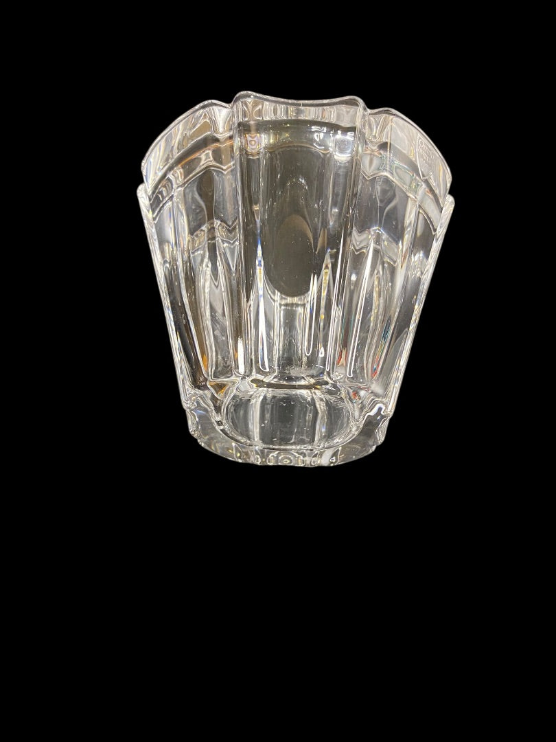 Orrefors Sweden Crystal Northern Lights Dream Bowl Candle Holder 3.5 Inch