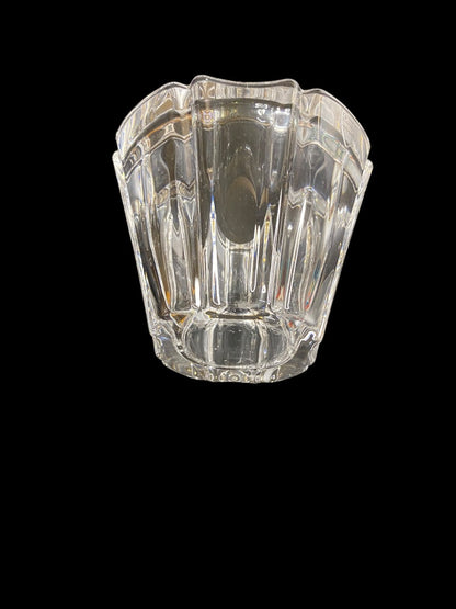 Orrefors Sweden Crystal Northern Lights Dream Bowl Candle Holder 3.5 Inch