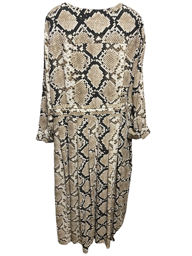 Size 24W INC INternational Concept Snakeskin Pattern Maxi Dress