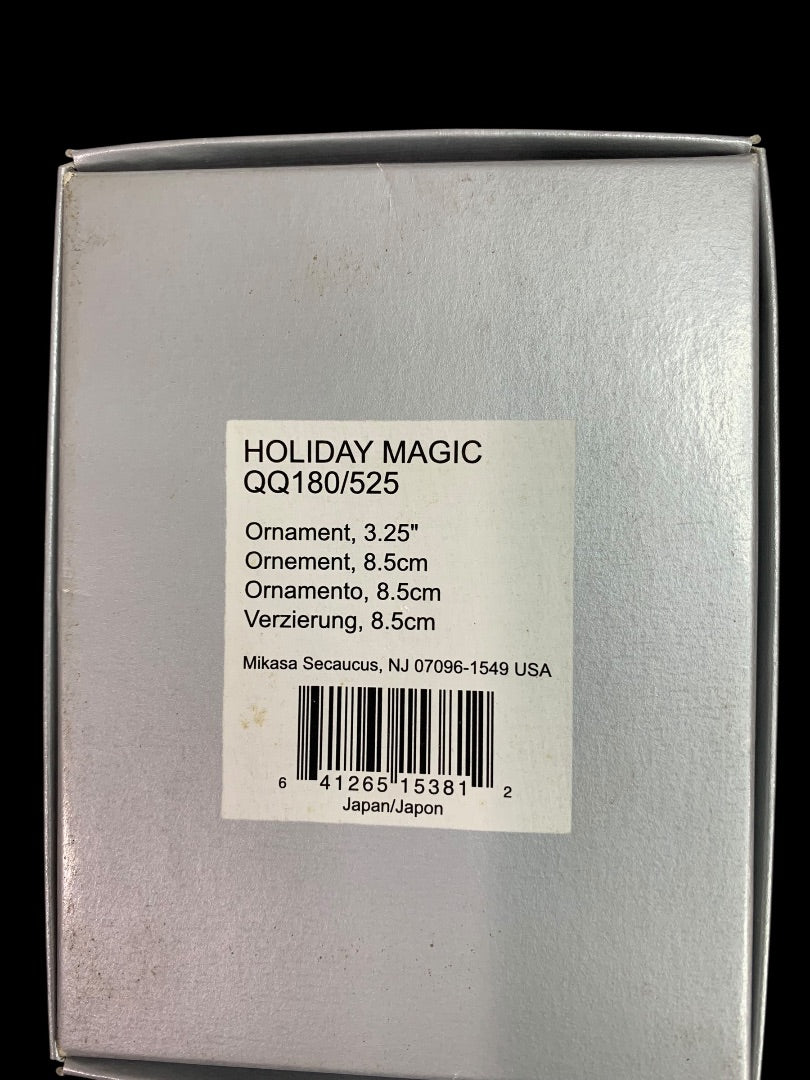 Mikasa Crystal Ornament Christmas Shining Candle 3.25" QQ180/525