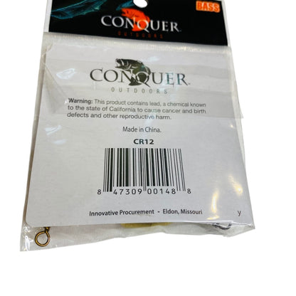 New Conquer Outdoors Bass Fishing Carolina Rig 3/4 oz. Set of 2 Weights