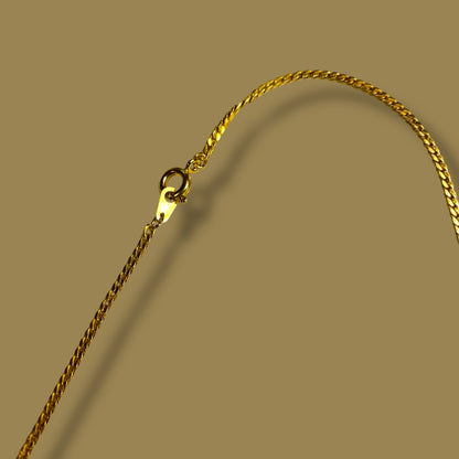 Goldtone Chain Necklace 18 Inch Spring Clasp
