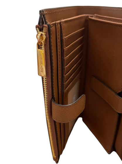 Michael Kors Jet Set Travel Double Zip Wristlet Wallet Brown New Luggage