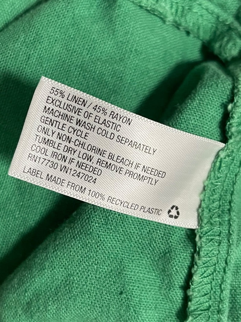 XXL Universal Thread Smocked Button Down Spaghetti Strap Dress Green