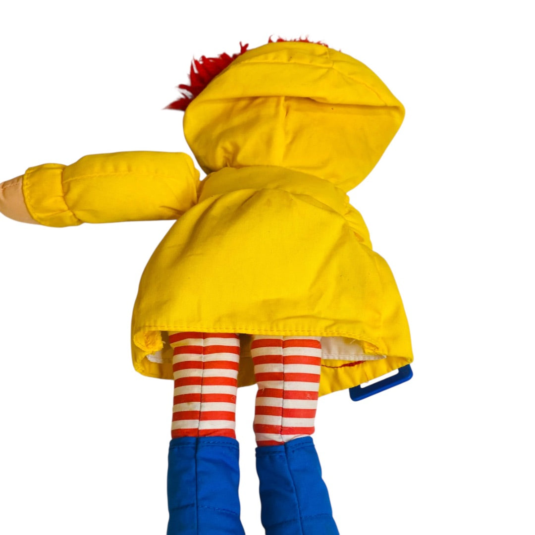 1991 Playskool Dress Me Raggedy Ann Rag Doll Raincoat Shoes 15 Inch