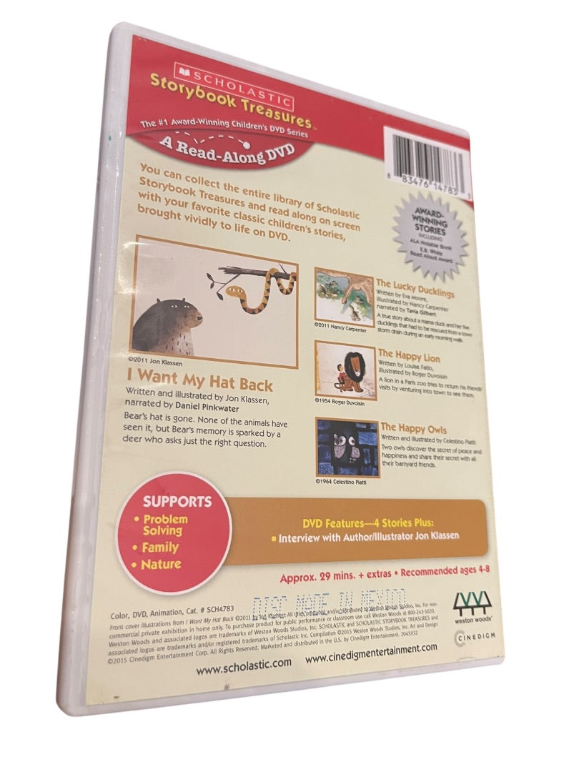 I Want My Hat Back Storybook Treasures Scholastic DVD