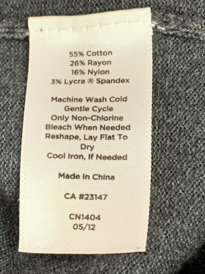 Medium Talbots Womens Gray Turtleneck Sweater Cotton Blend