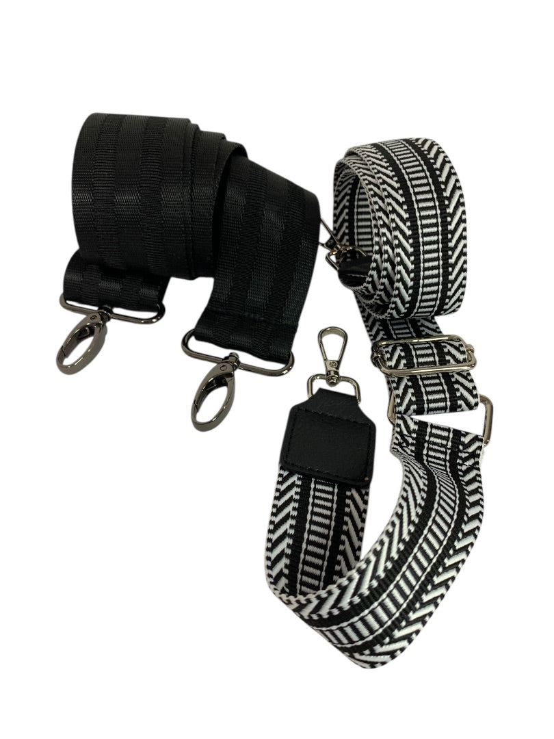 Think Rolyn Black Puffer Bag Crossbody Interchangeable Straps