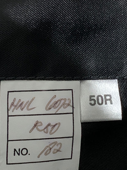 Size 50R Marlboro Ltd Mens Cashmere Wool Blend Black Overcoat