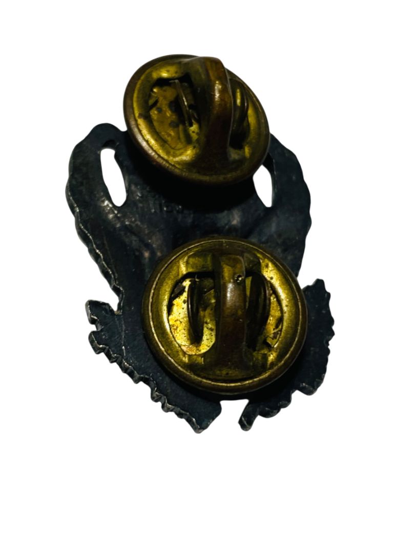 Vintage US Air Force ROTC Eagle Badge Pin 1" Silvertone