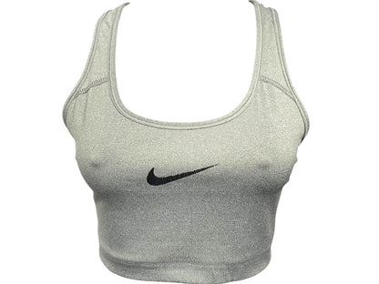 Medium Nike Dri Fit Sports Bra No Padding RN#56323 Gray