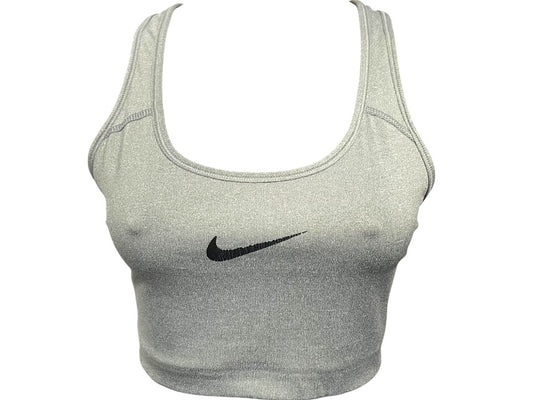 Medium Nike Dri Fit Sports Bra No Padding RN#56323 Gray
