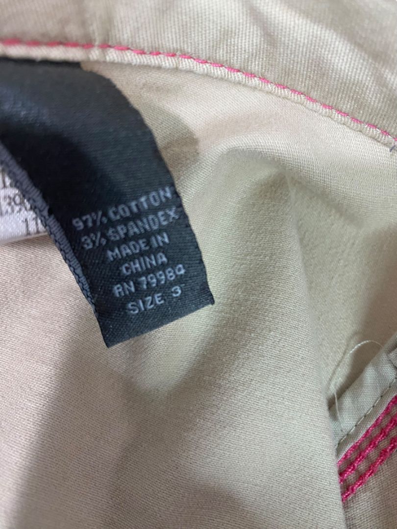 XL (16/18) Additions by Chicos Tan Contrast Stitch Cuff Jacket Womens