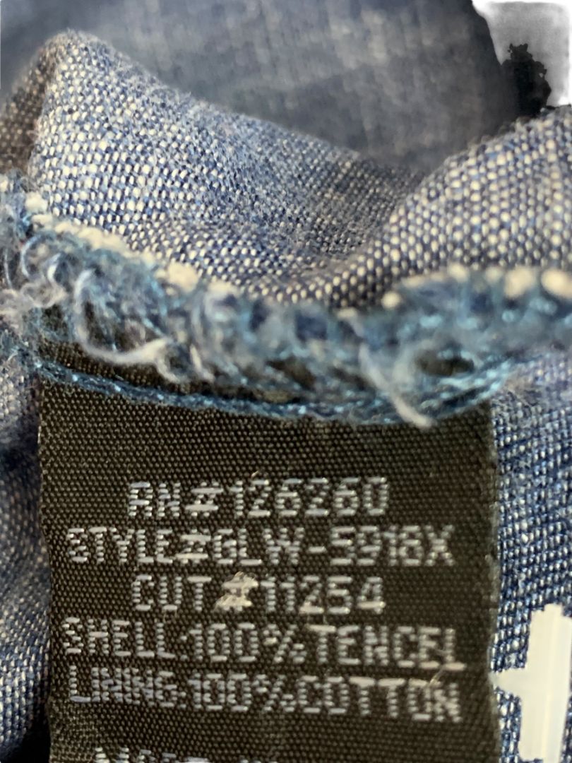 Size 1X Velvet Heart Jean Denim Shift Dress Pockets Short Sleeve