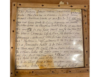 Vintage Carved Wooden Nature Scene Enameled Paint 22" x 16"