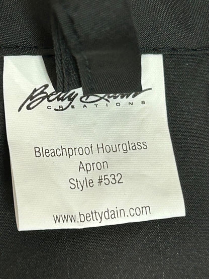 Betty Dain Hair Stylist Apron Bleachproof Black Gray Hourglass