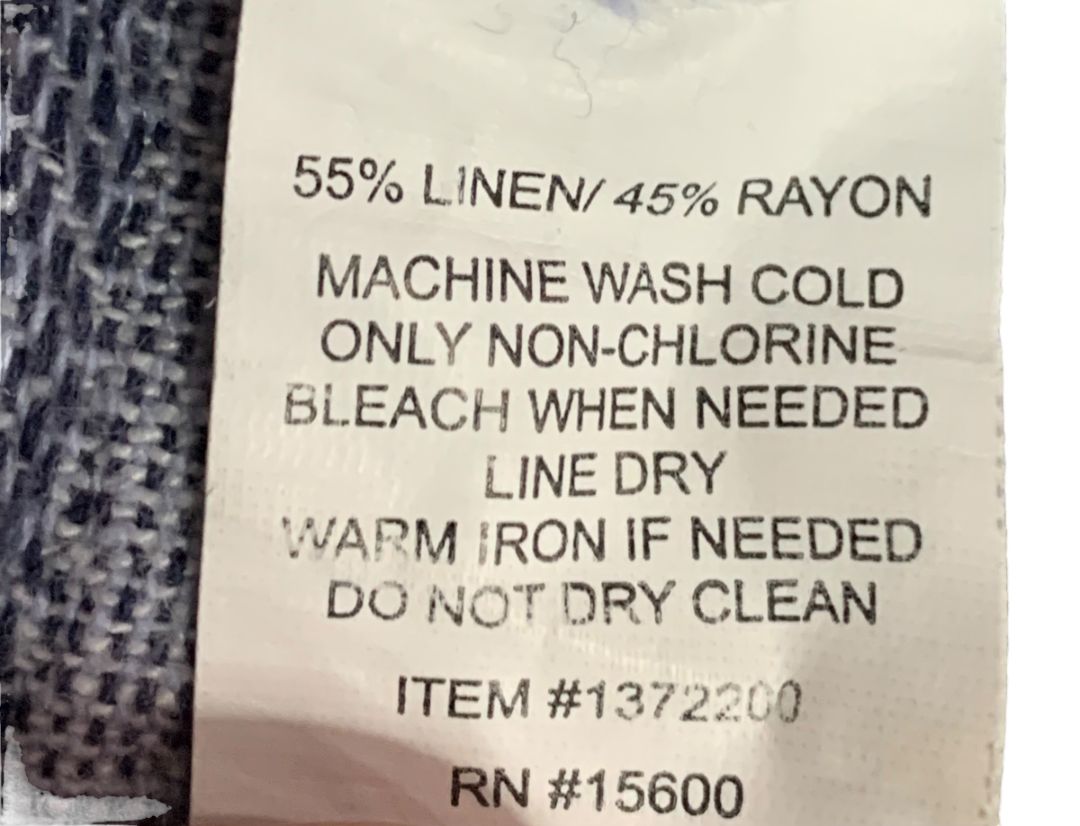 Size Large Briggs Womens Linen Blend Striped Pull On Pants Pockets