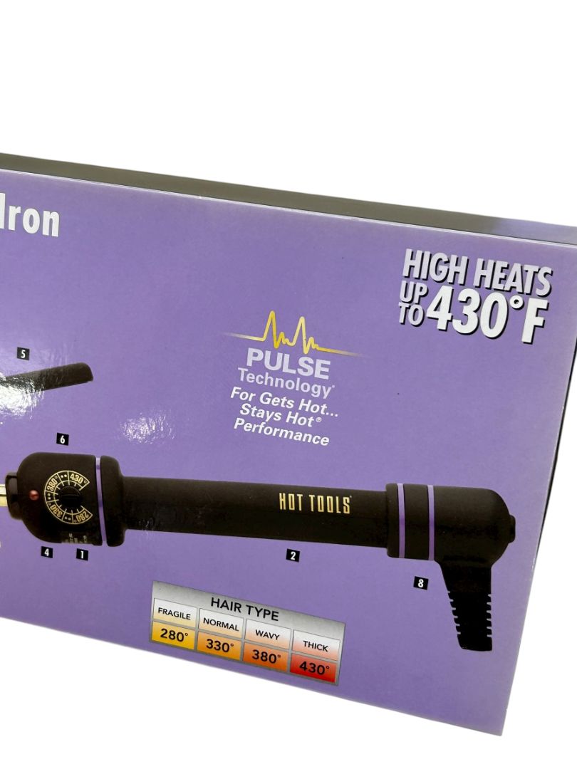 Hot Tools Professional Hair Curling Iron 1/2" 1103 Spring Gold Salon Beauty New