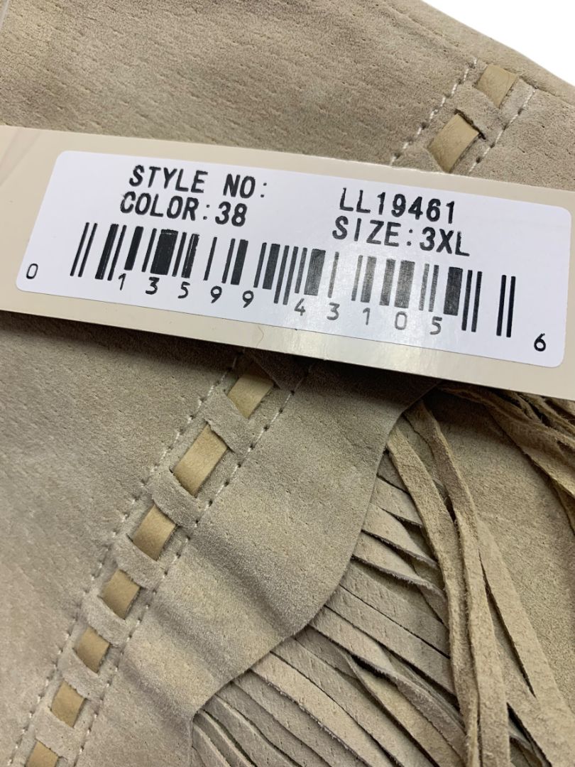 Size 3XL Cripple Creek Fringed Suede Miniskirt Tan New Western