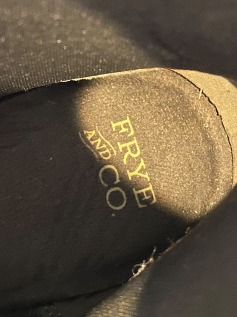 Size 10M Frye & Co Womens Daxx Boots Stacked Platinum Western