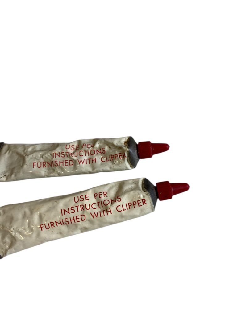 Vintage Oster Set of two Tubes Electric Hair Clipper Grease Lubricant USA