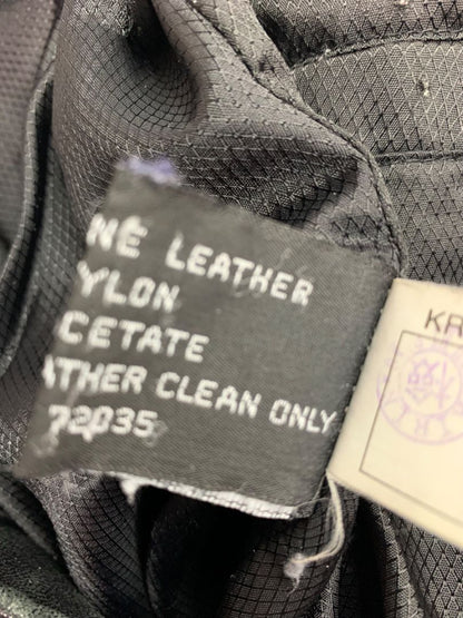 Large Adler Collection Womens Black Lamb Skin Zip Up Coat Jacket