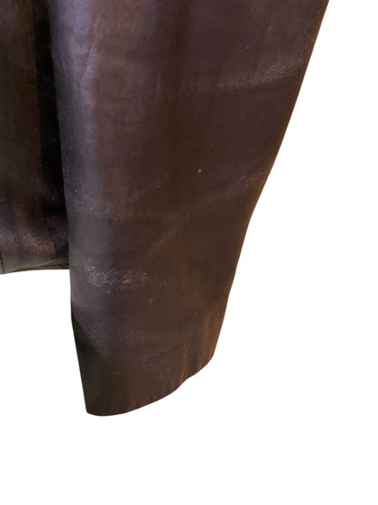 Large Adler Collection Womens Black Lamb Skin Zip Up Coat Jacket