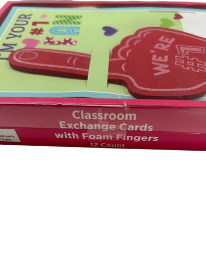 12 Count Classroom Valentine Cards I'm Your #1 Fan