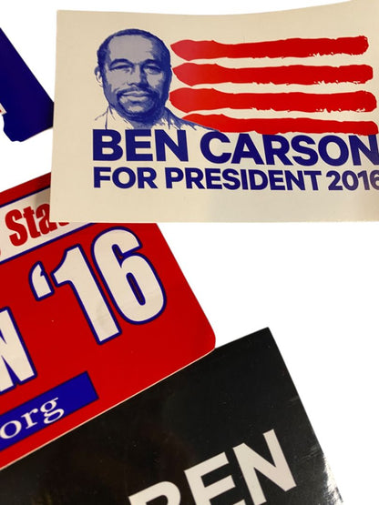 2016 Ben Carson for President Bumper Stickers Postcards Lot of 5