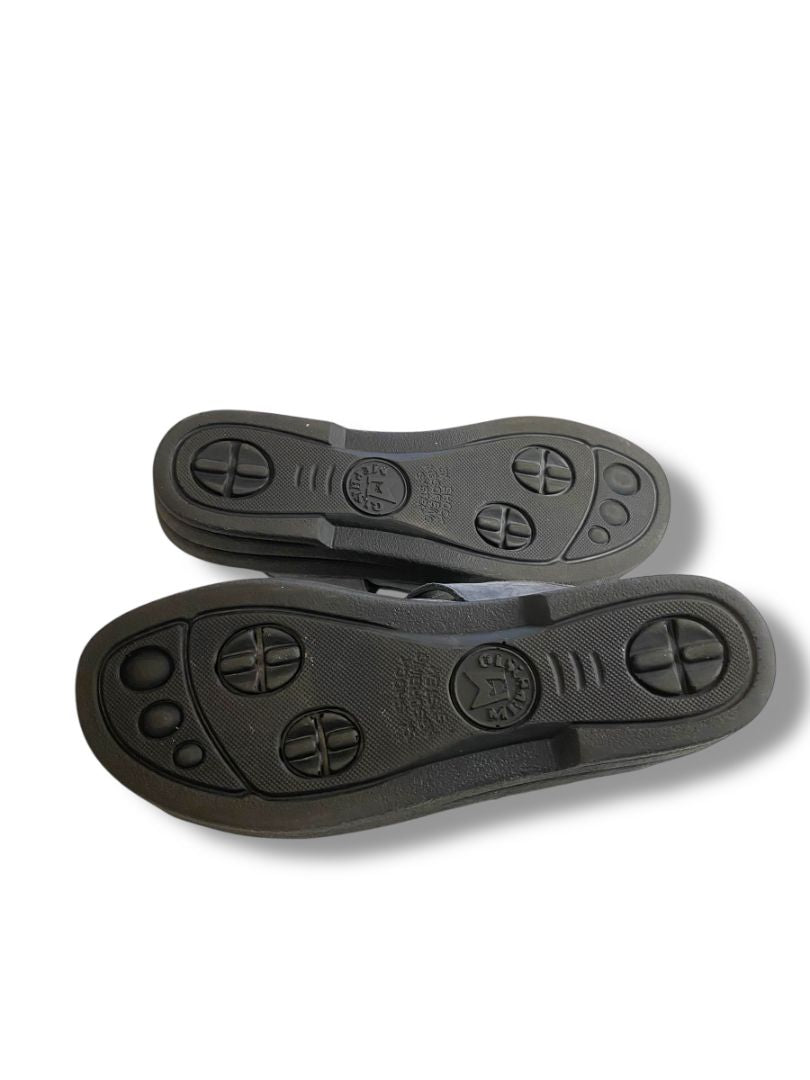 Size 39 Mephisto Womens Air Relax Blue Suede Clogs Open Toe