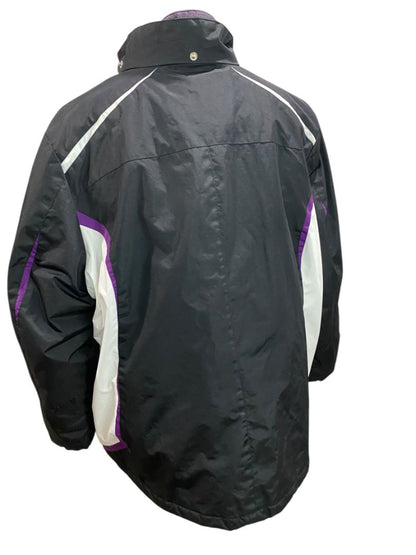 Size 2X Zero Xposur Womens Black Purple Coat Shell and Zip In Lining
