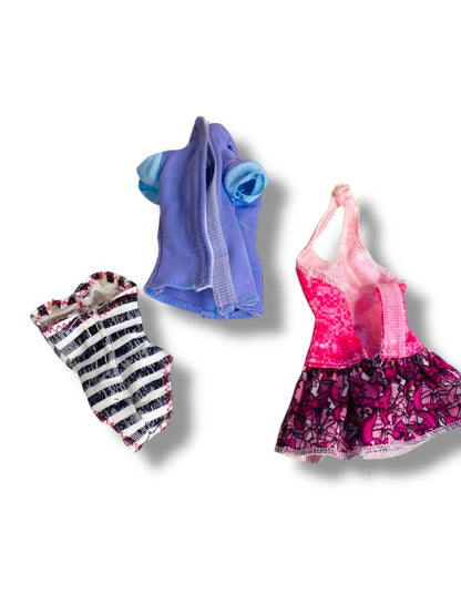 Lot of 3 1980s Fashion Doll Clothes Lot Fits Barbie 11.5 Inch Dolls