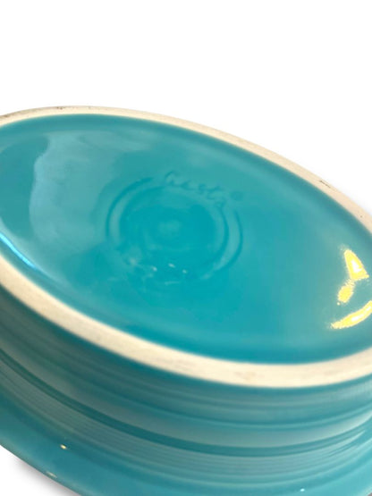 Fiesta Individual Casserole Dish Homer Laughlin 9.25" Turquoise