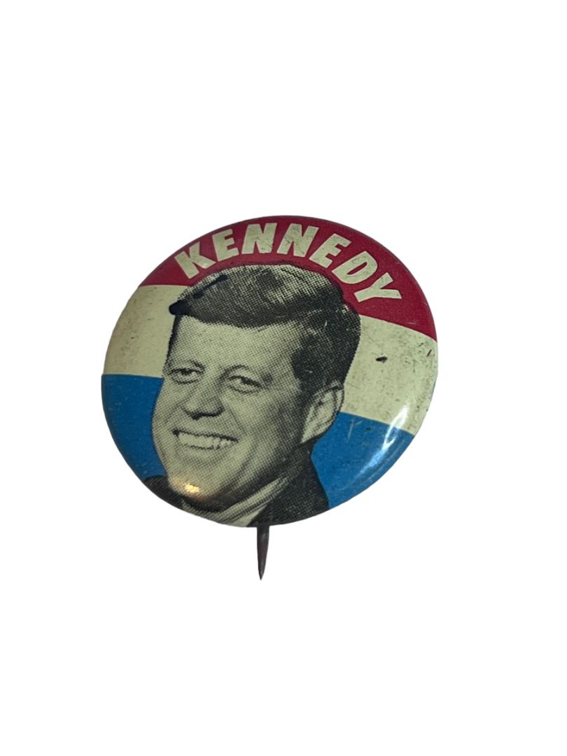 Small Vintage 1960's JFK John F. Kennedy Campaign Political Pin Pinback