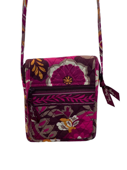 Vera Bradley Mini Hipster Crossbody Bag Carnaby Pattern Purse Floral Pink