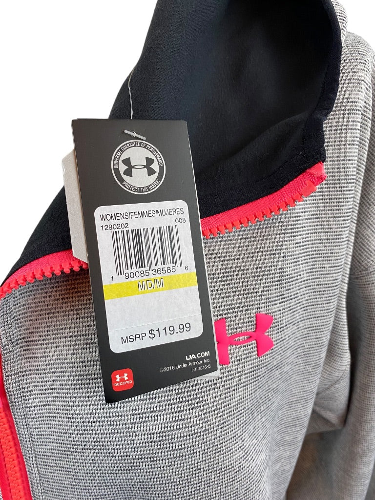 Medium Under Armour New Women's Reversible Zip Up Hoodie Double Threat Swacket 129020