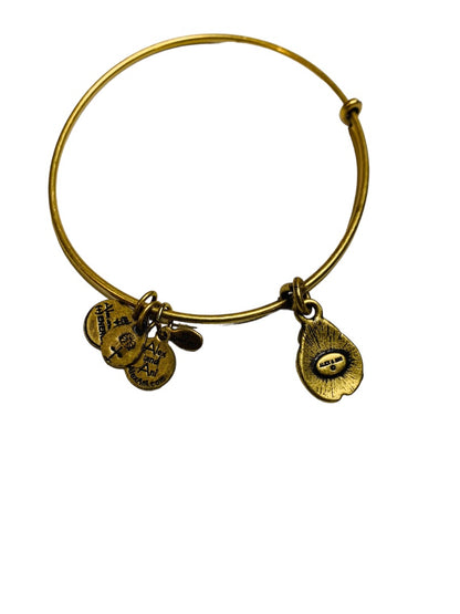 Alex and Ani Goldtone Adjustable Bangle Ladybug Charm Bracelet