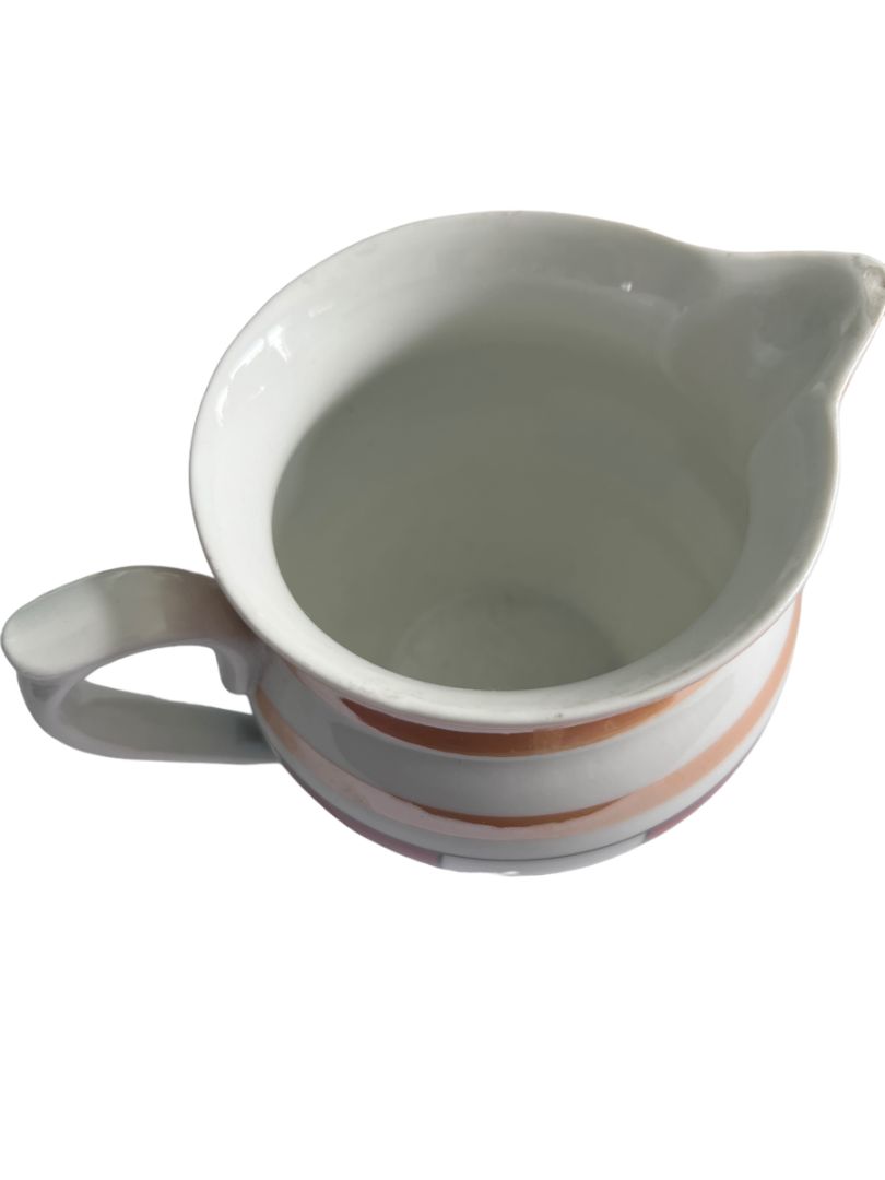 Vintage Czech Union K Lusterware Art Deco 5.25" Tall Pitcher