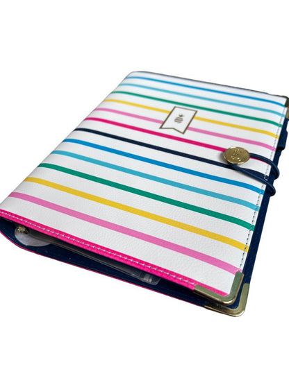 Simplified Emily Ley HAPPY STRIPE Planner Binder ONLY use with Simplified System