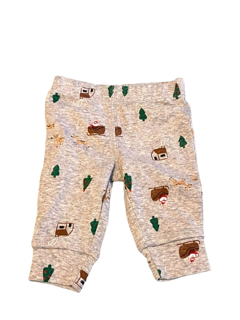 3M Carter's Christmas Two Piece Holiday Set Santa Top Pants