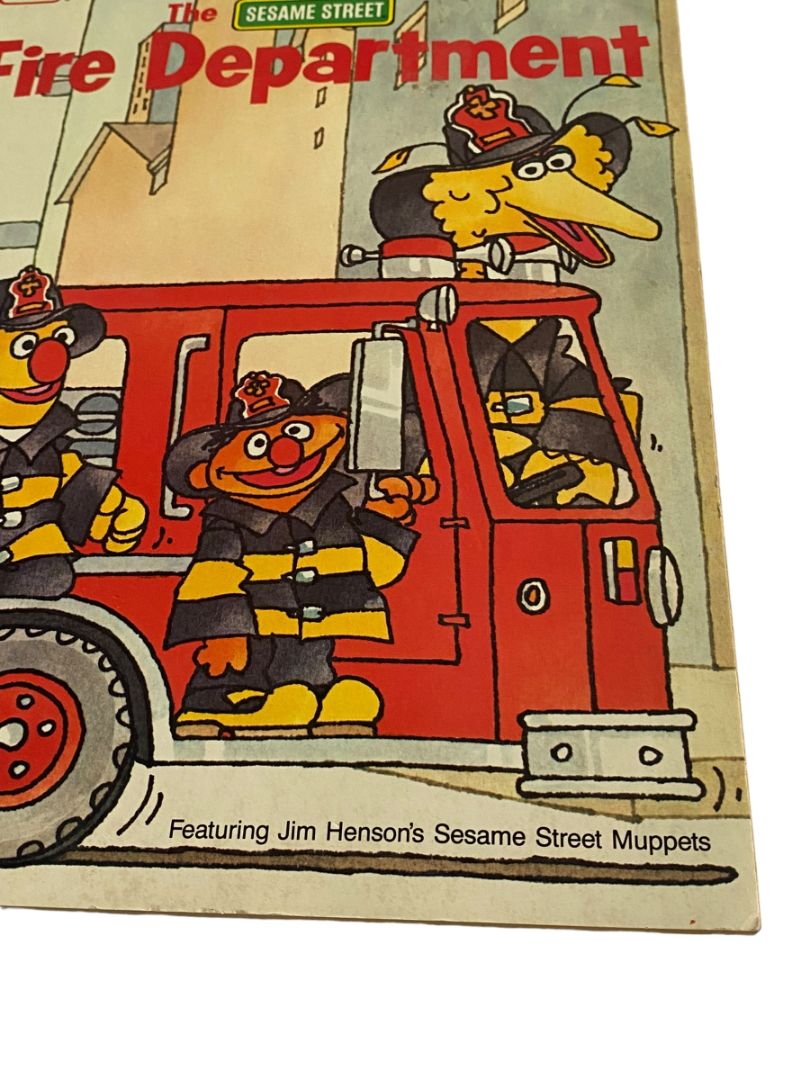 Golden A Big Coloring Book Sesame Street The Fire Department '84