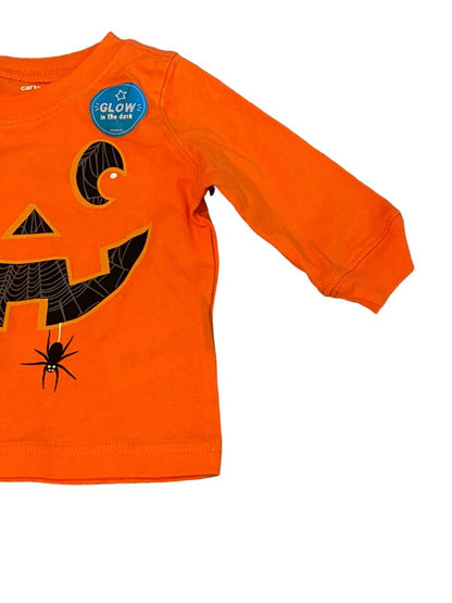 3M Carter's Gloe in the Dark Halloween Shirt Jack-o-lantern NWT