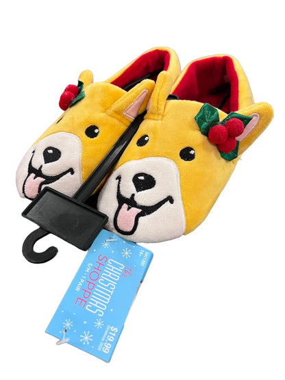 S/M New Christmas Puppy Dog Children's Slippers The Christmas Shoppe