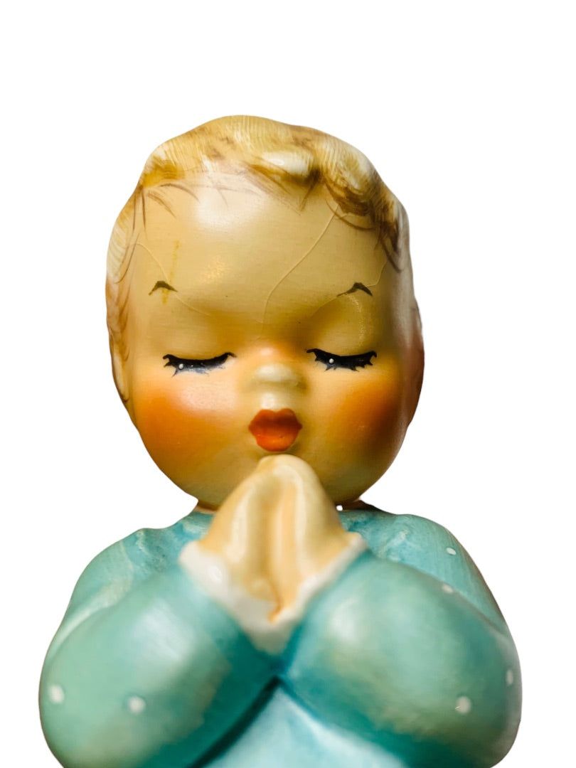 Goebel Figurines Bless Us All A Childs Prayer Boy Girl West Germany Vintage 1960s TMK-4